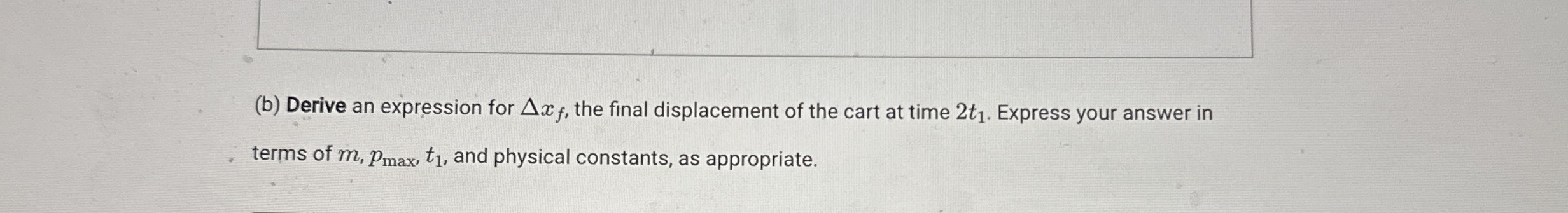 A lab cart of mass m is free to move to the left