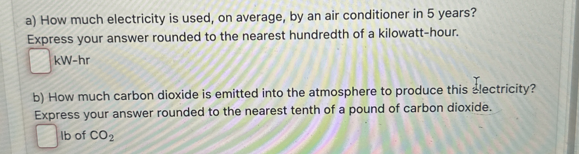 a ) How much electricity is used, on average, by