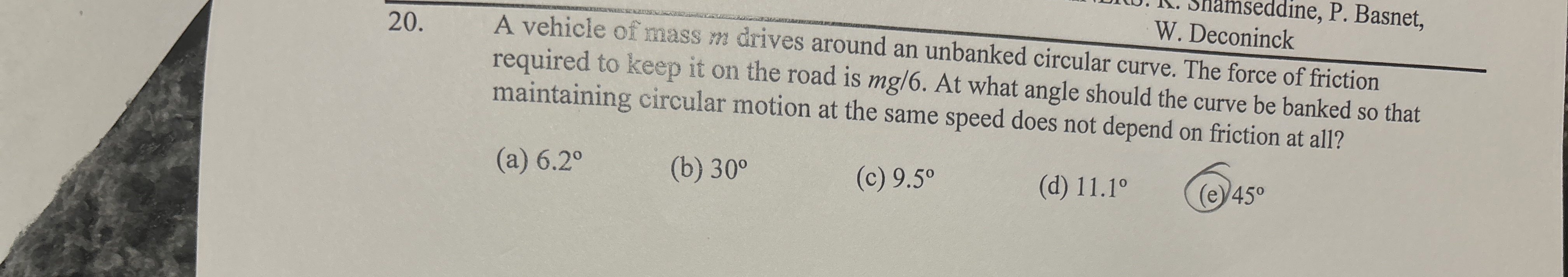 W . Deconinck 2 0 . A vehicle of mass whives