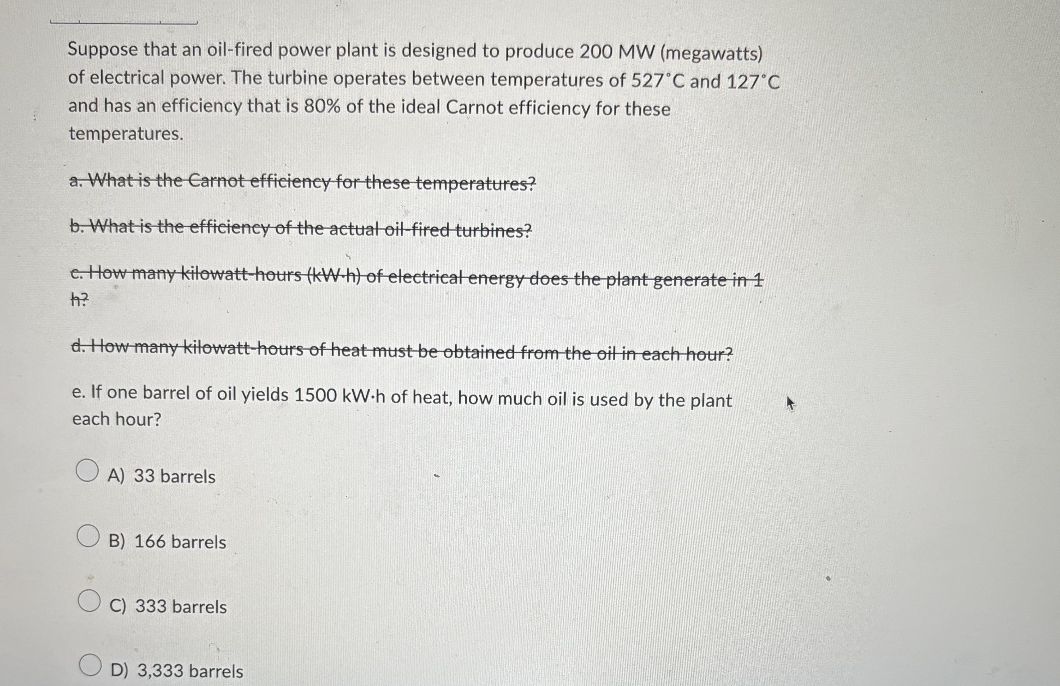 Suppose that an oil - fired power plant is