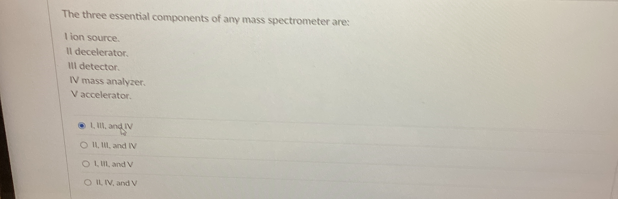 The three essential components of any mass