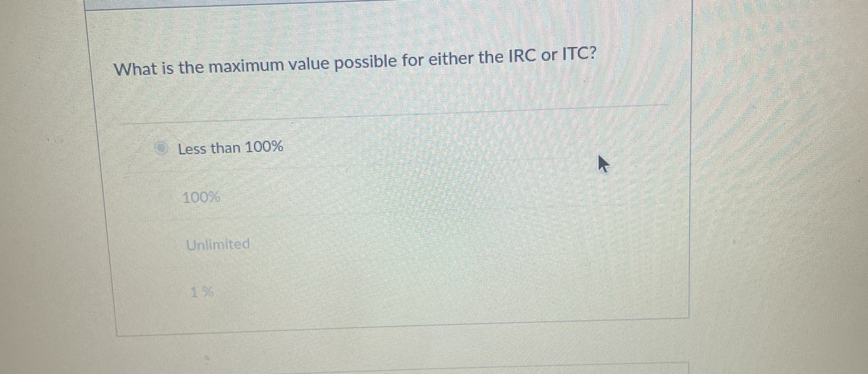 What is the maximum value possible for either the