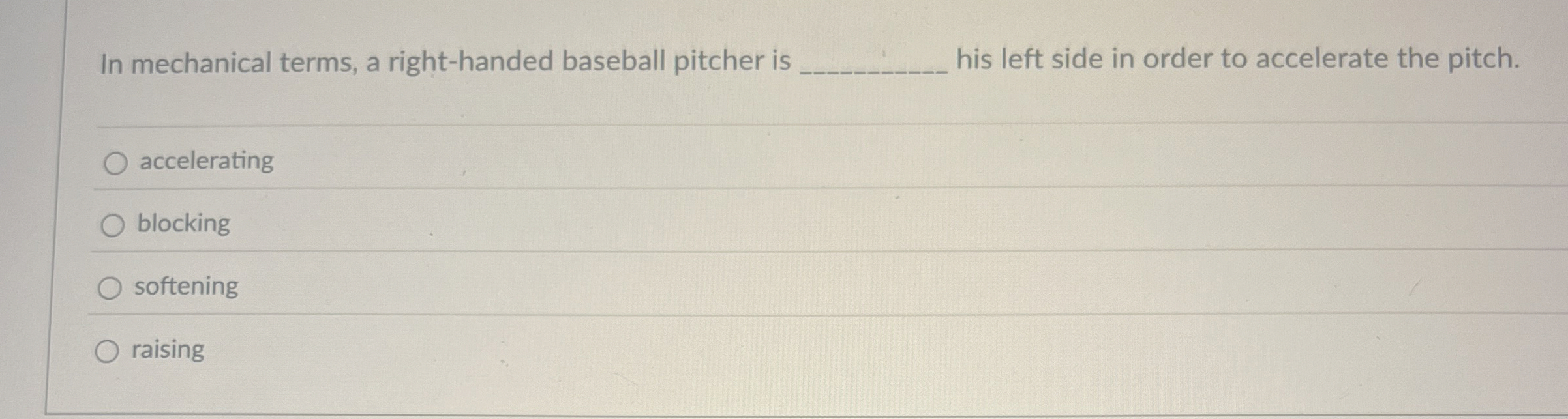 In mechanical terms, a right - handed baseball