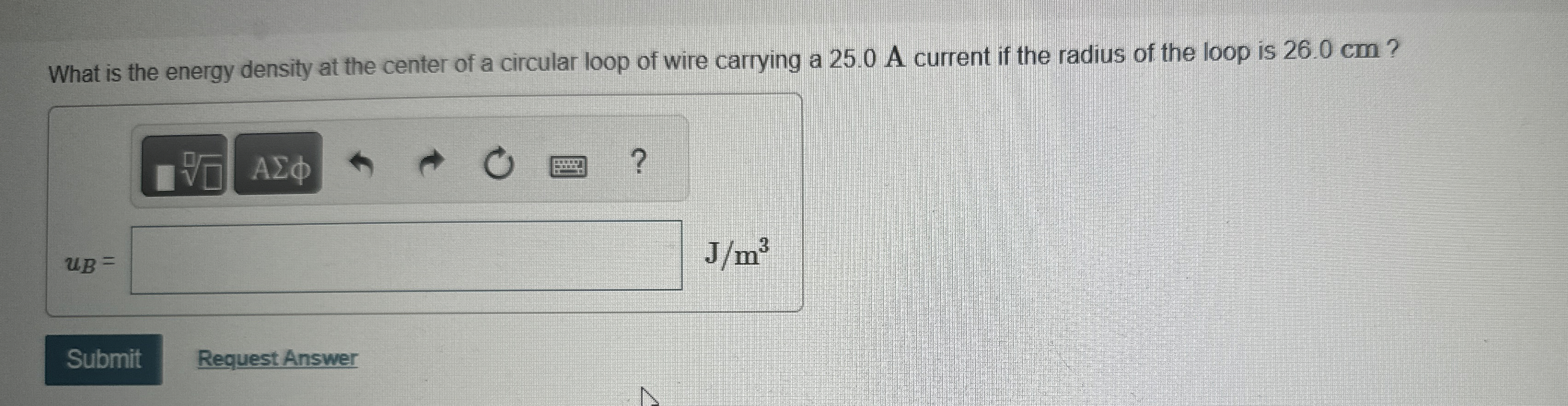 What is the energy density at the center of a