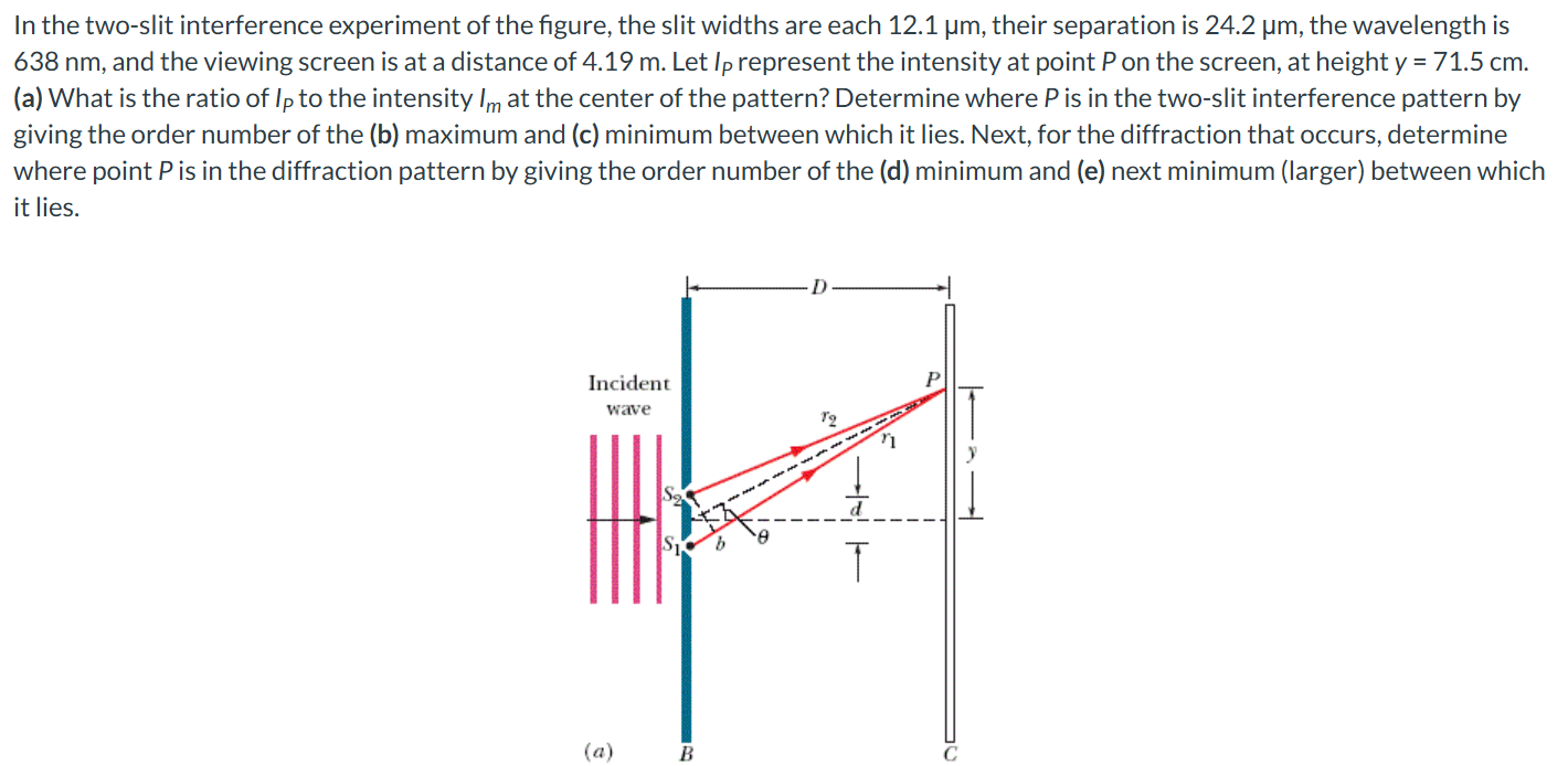 In the two - slit interference experiment of the