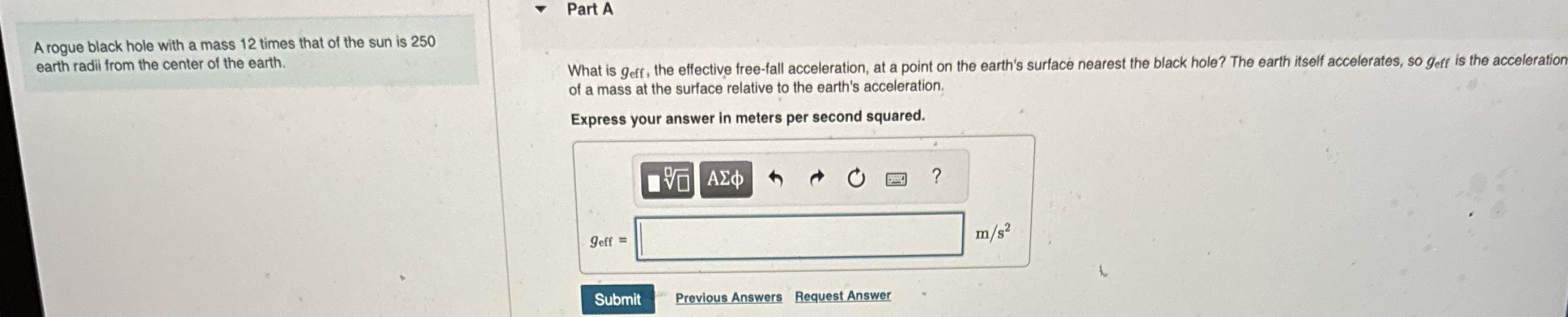 A rogue black hole with a mass 1 2 times that of