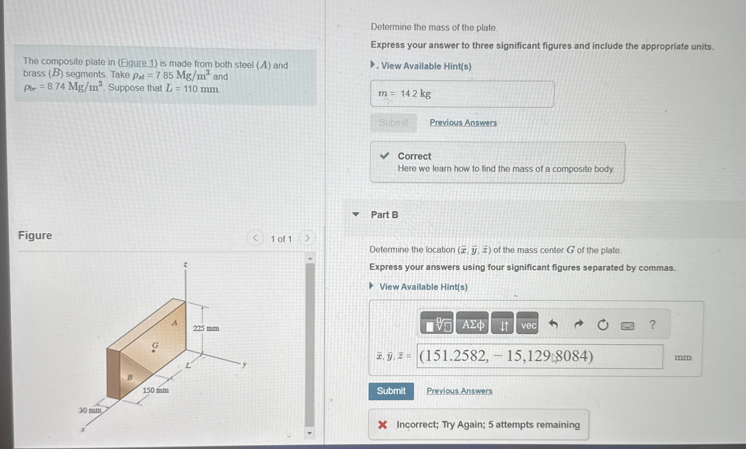 The composite plate in ( Figure 1 ) is made from