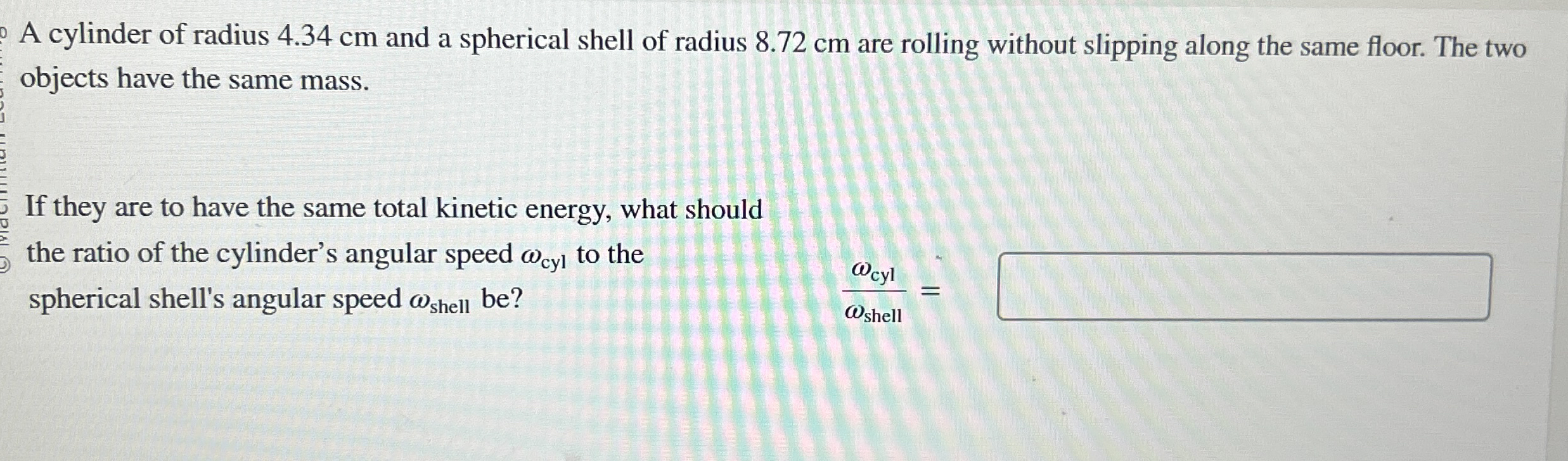 A cylinder of radius 4 . 3 4 cm and a spherical