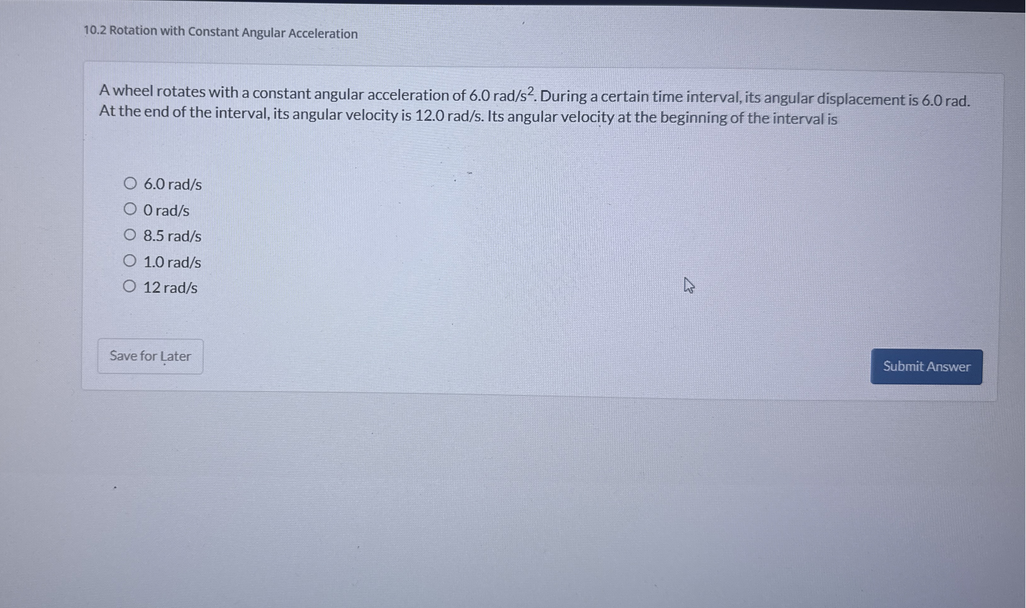 1 0 . 2 Rotation with Constant Angular