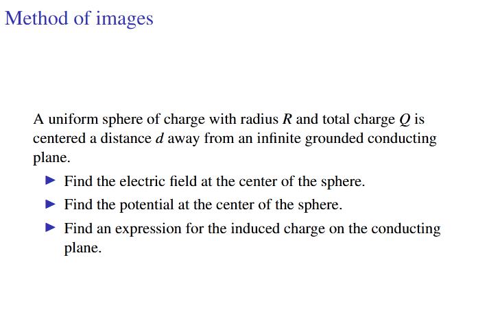A uniform sphere of charge with radius R and