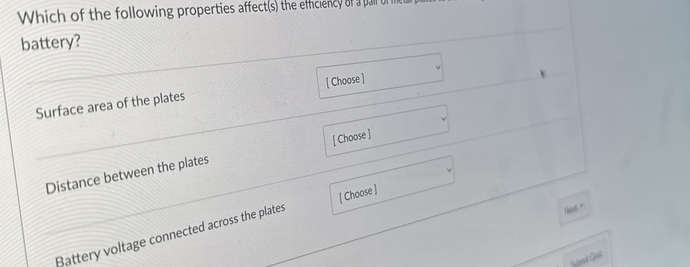 Which of the following properties affect ( s )