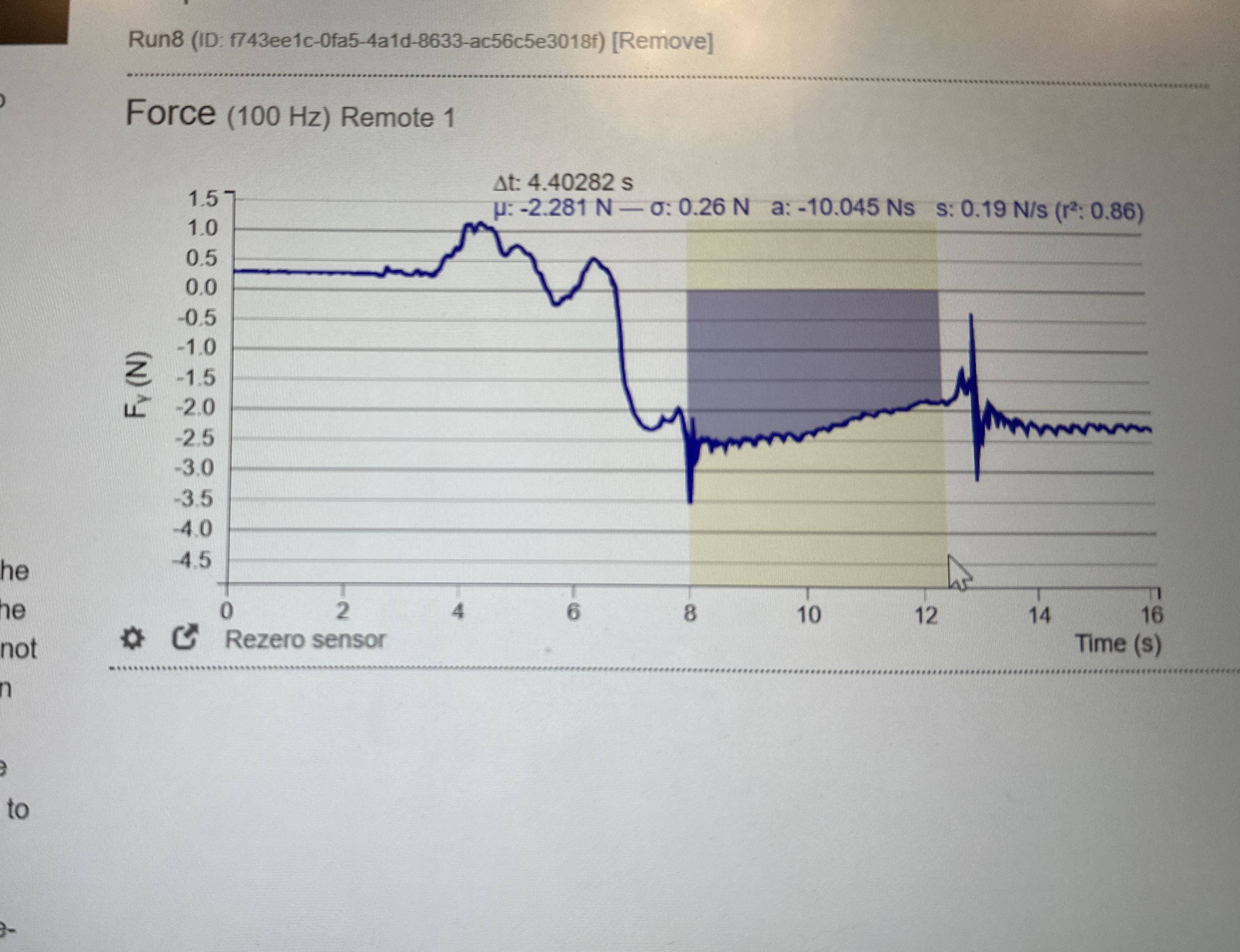 Record the average tension with one antinode