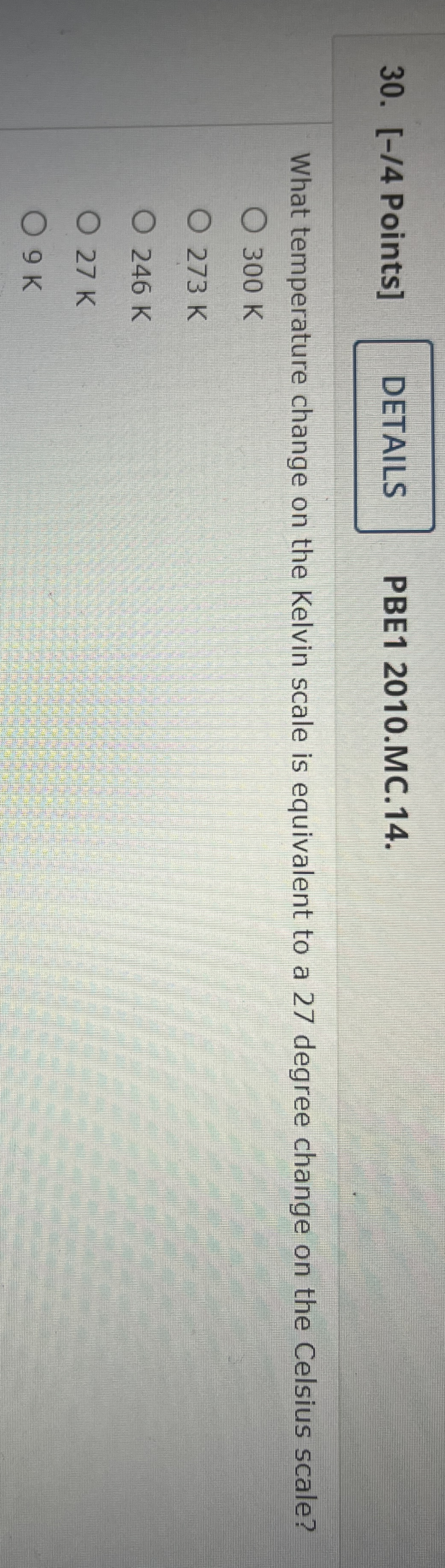 [ - / 4 Points ] PBE 1 2 0 1 0 . MC . 1 4 . What