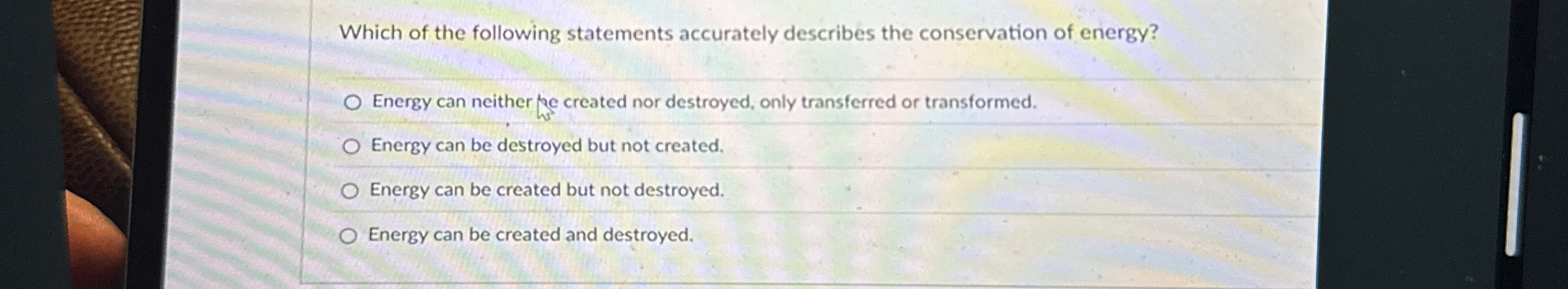 Which of the following statements accurately