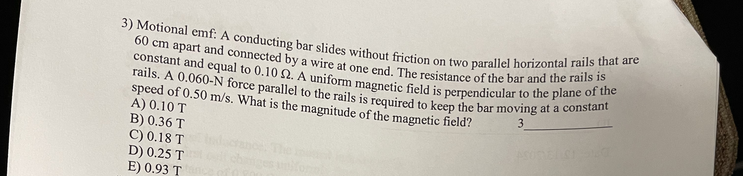 6 0 cm apart and connected by a wire at one end.