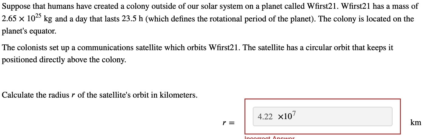 Suppose that humans have created a colony outside