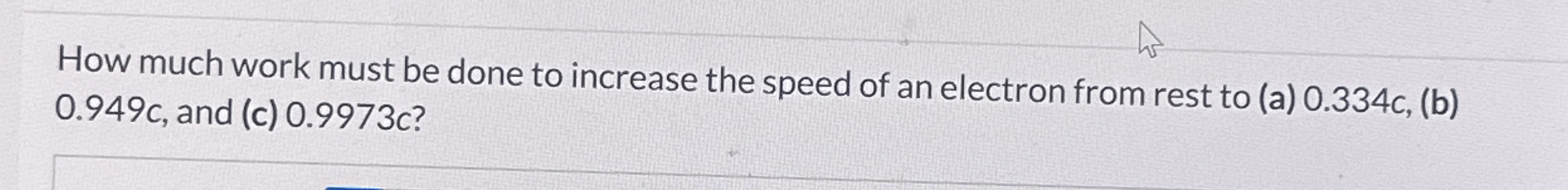 How much work must be done to increase the speed