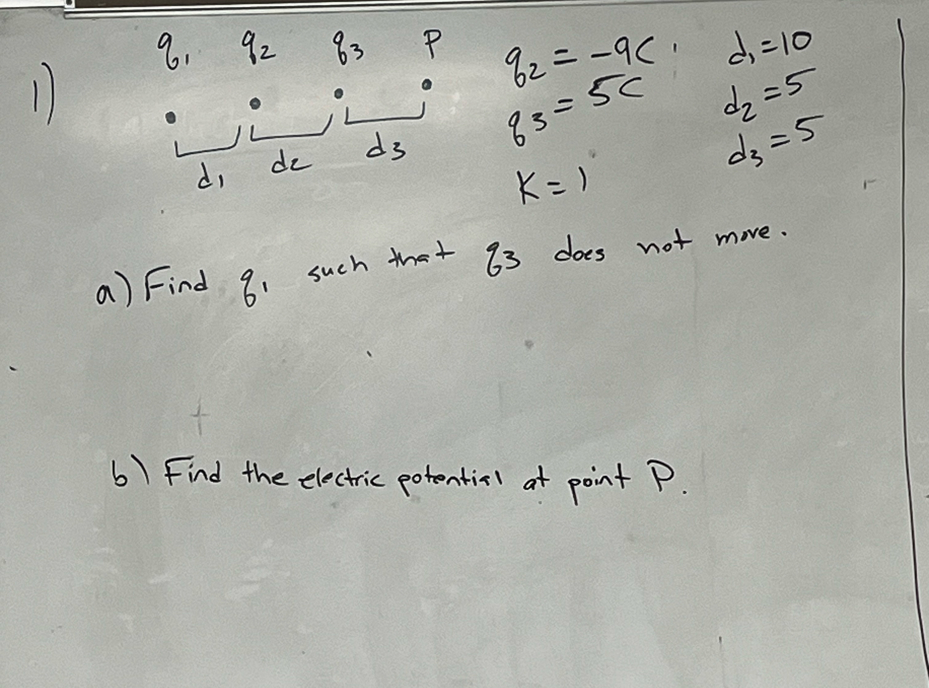 q 2 = - 9 c , d 1 = 1 0 q 3 = 5 c , d 2 = 5 k = 1