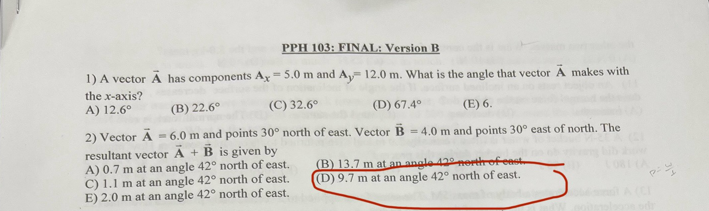 PPH 1 0 3 : FINAL: Version B A vector vec ( A )