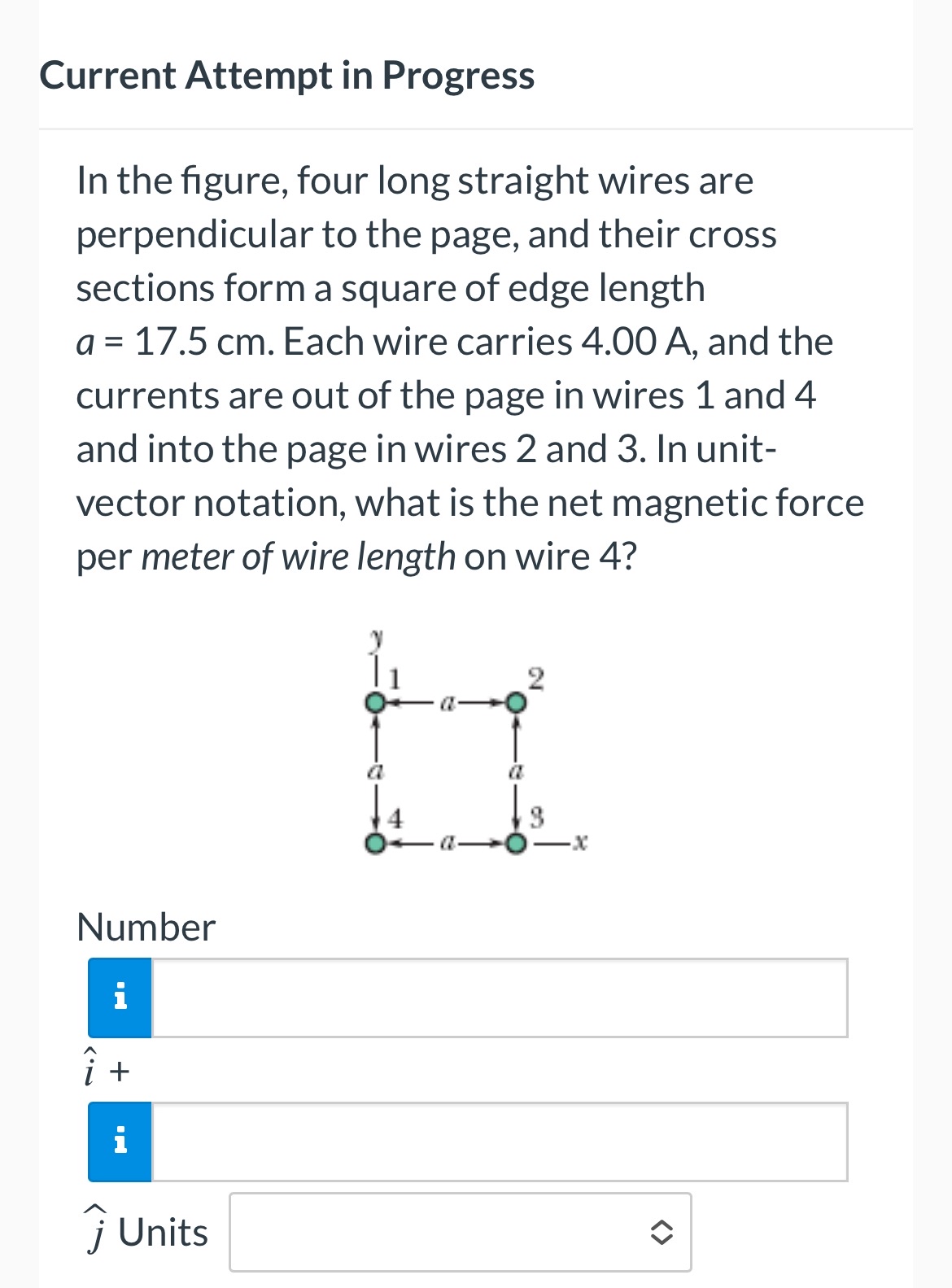 Current Attempt in Progress In the figure, four