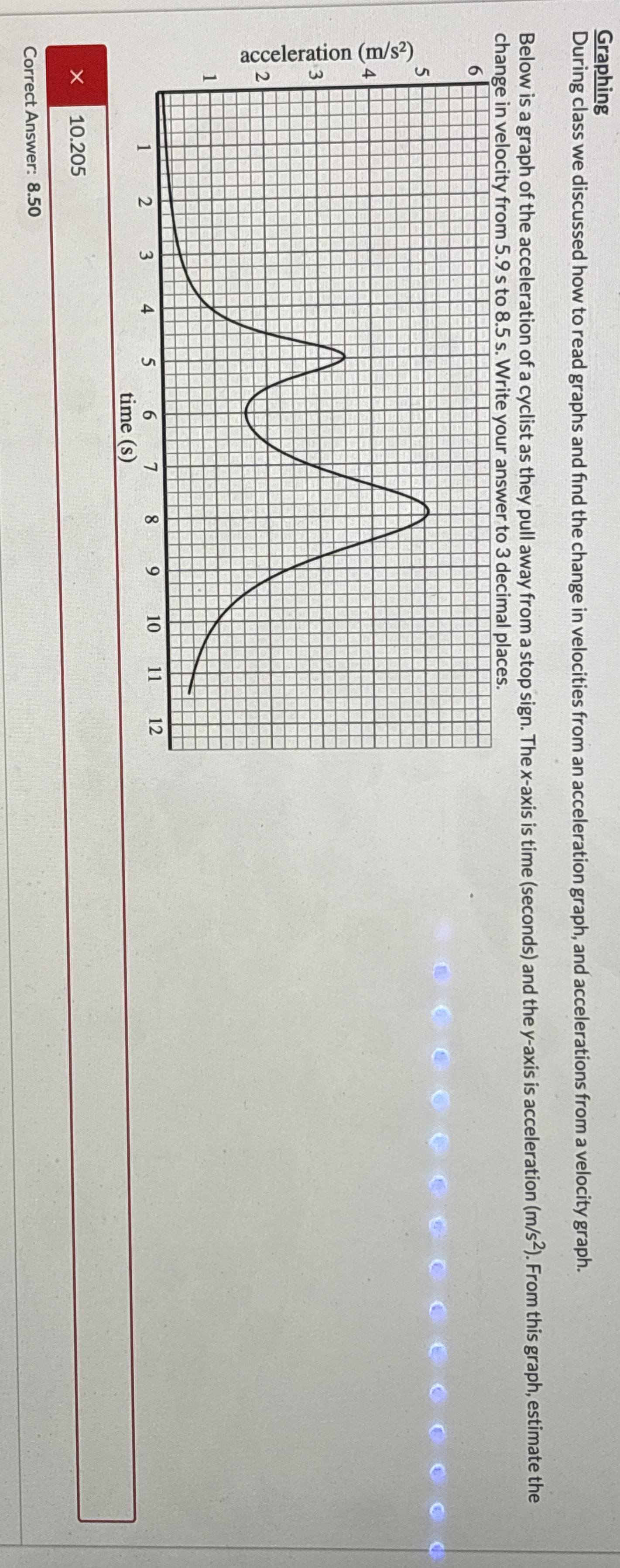 Graphing During class we discussed how to read