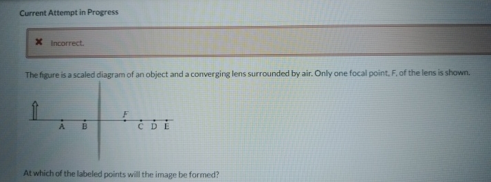The figure is a scaled diagram of an object and a
