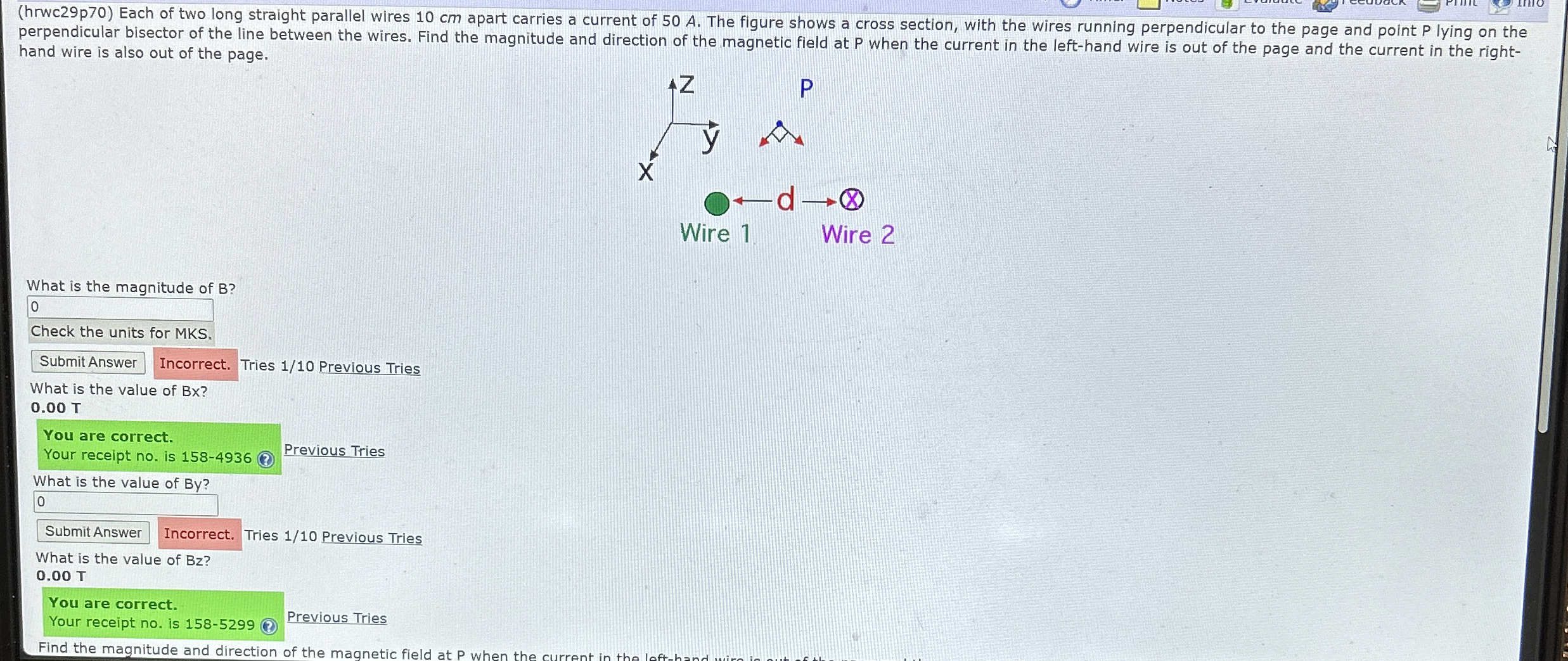 ( hrwc 2 9 p 7 0 ) Each of two long straight