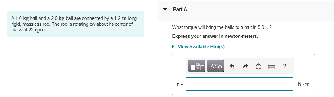 A 1 . 0 kg ball and a 2 . 0 kg ball are connected