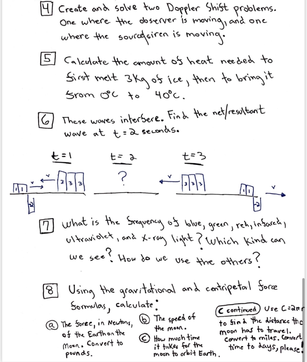 [ 4 ] Create and solve two Doppler Shist