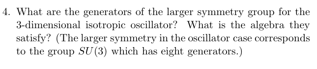 4 . What are the generators of the larger