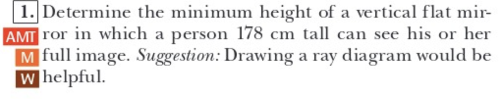 Determine the minimum height of a vertical flat