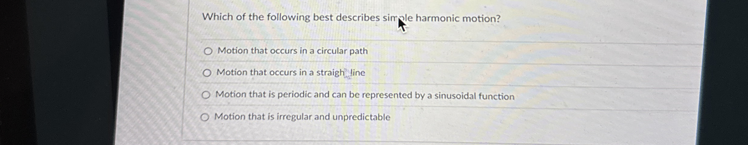 Which of the following best describes simple