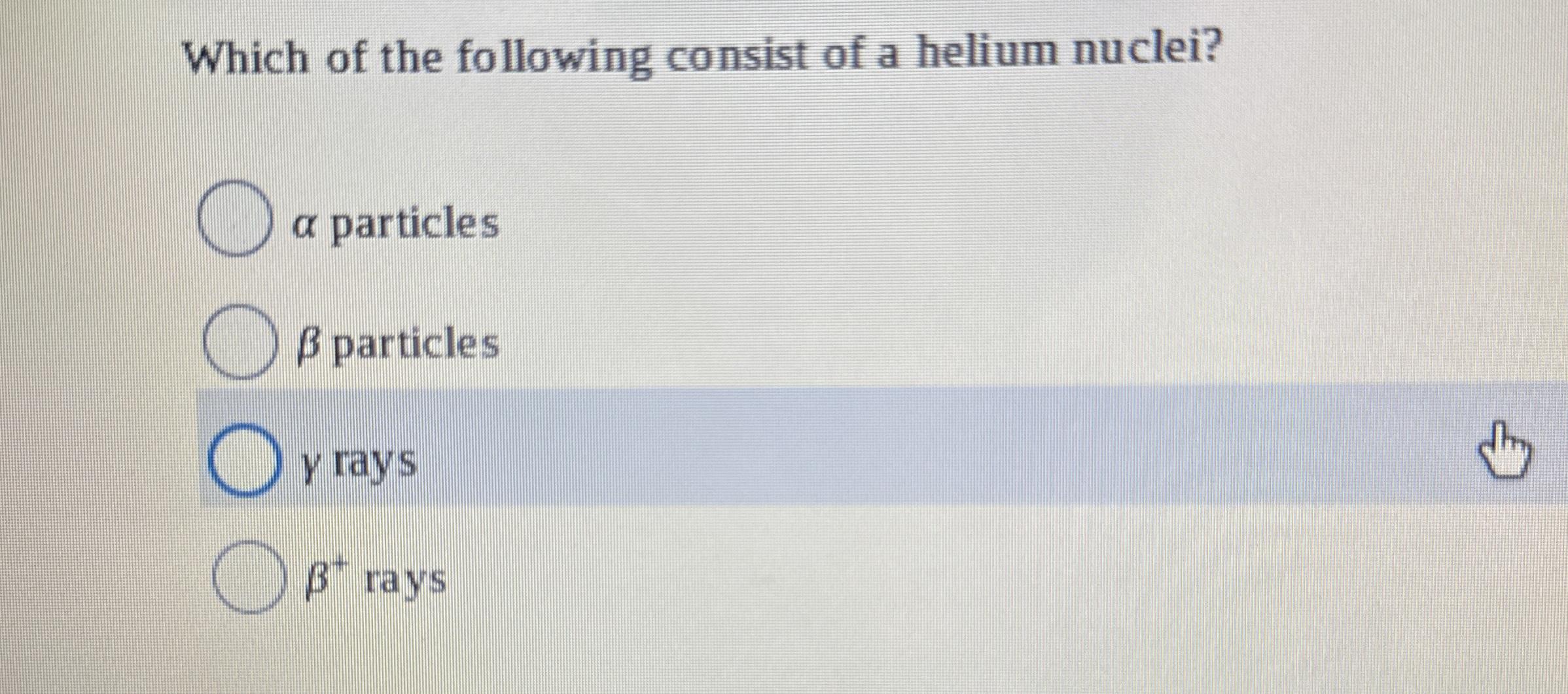 Which of the following consist of a helium