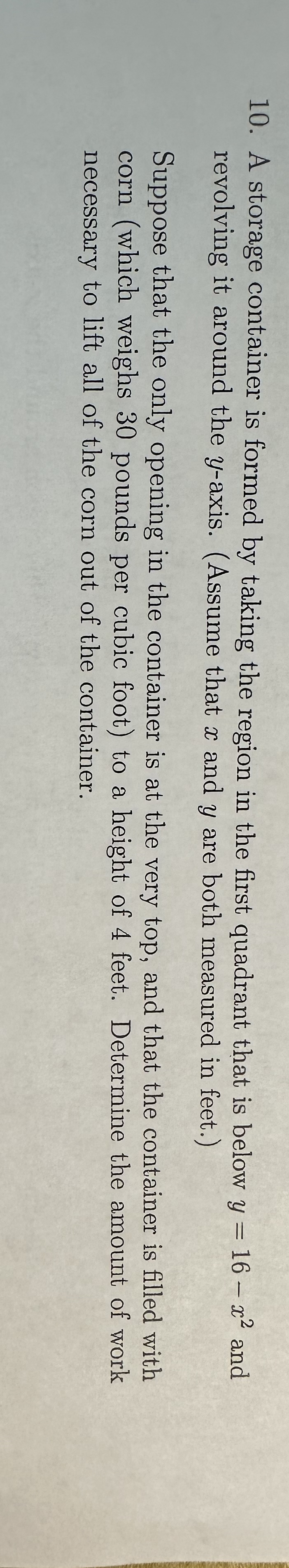 A storage container is formed by taking the