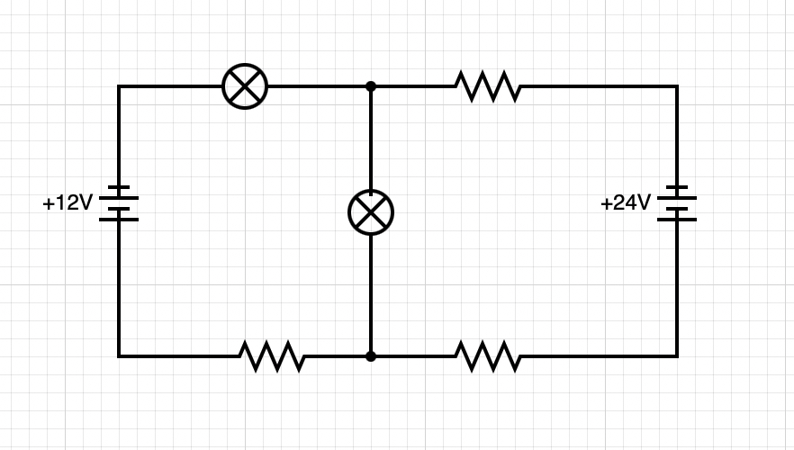 Use the image and assign some resistance values