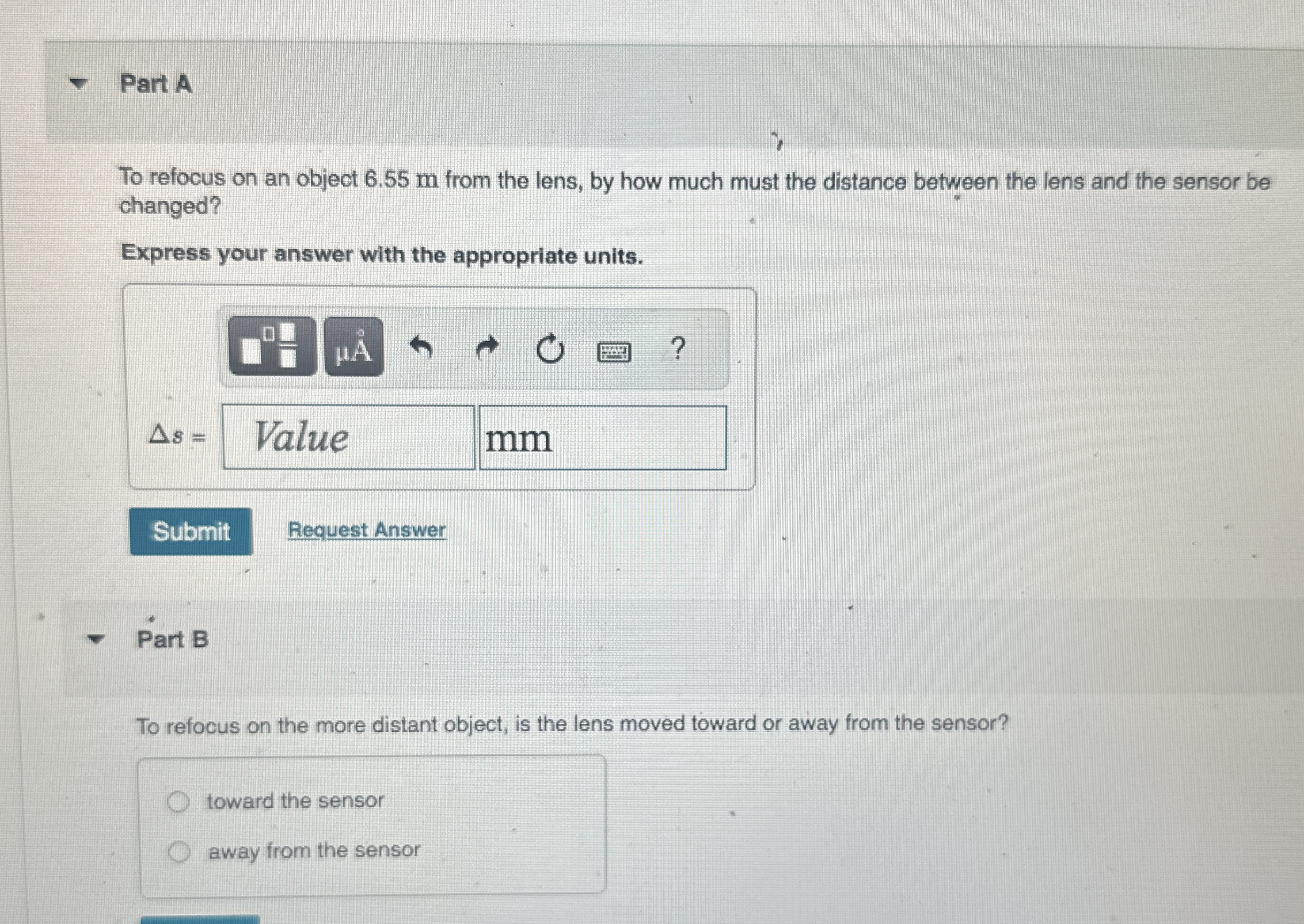 A camera with a 9 0 - mm - focal - length lens is