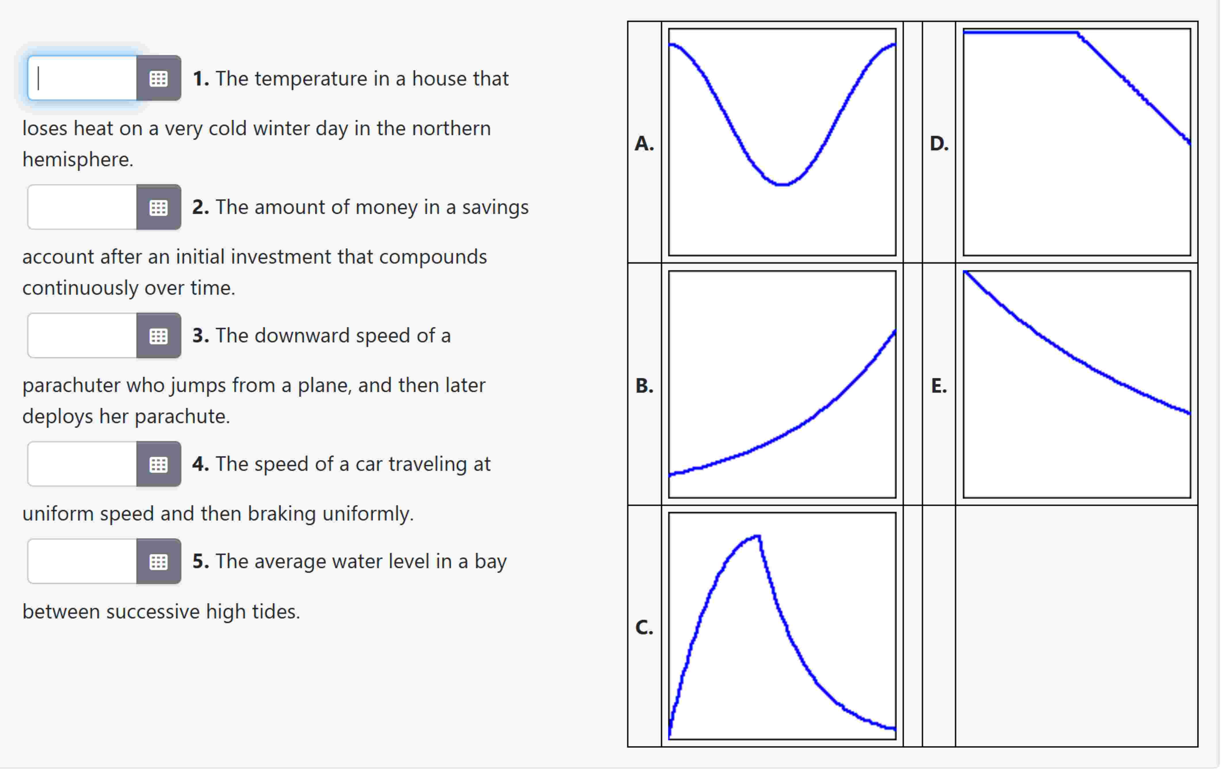 Differential Calc 1 . The temperature in a house