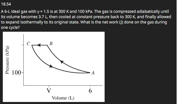 1 8 . 5 4 A 6 - L ideal gas with \ ( \ gamma = 1