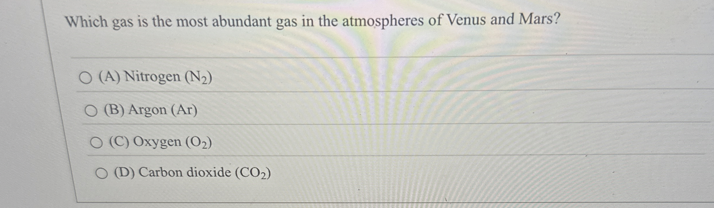 Which gas is the most abundant gas in the