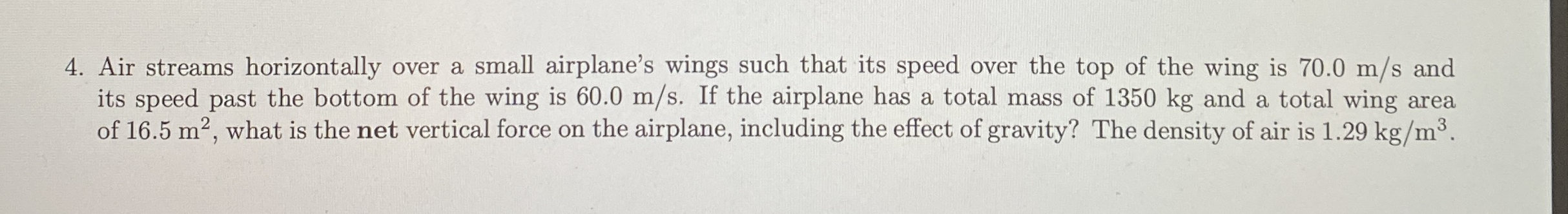 Air streams horizontally over a small airplane's