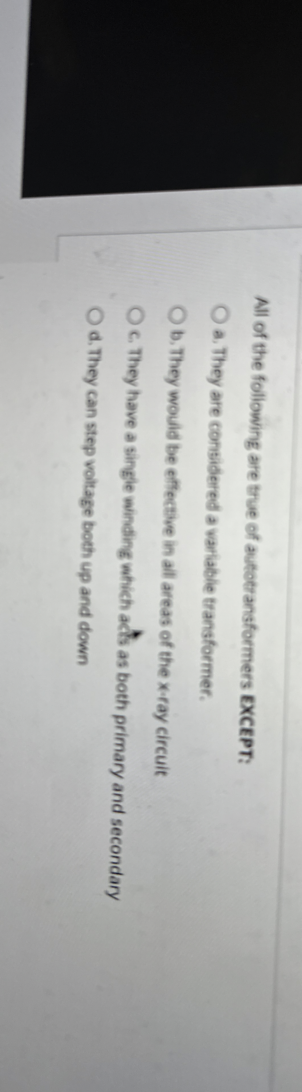 All of the following are true of autotransformers