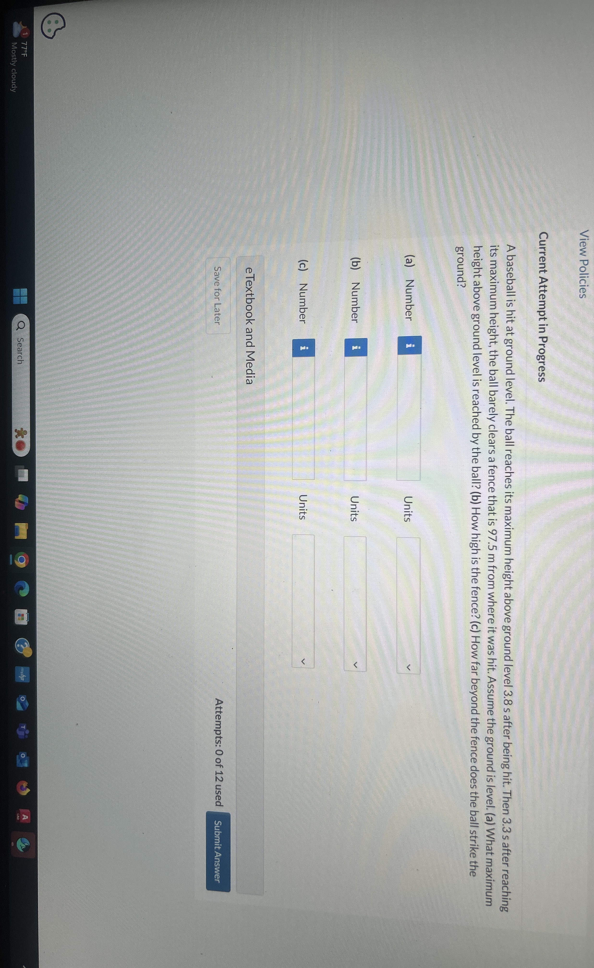 View Policies Current Attempt in Progress A