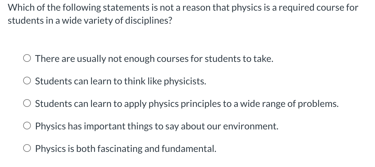 Which of the following statements is not a reason