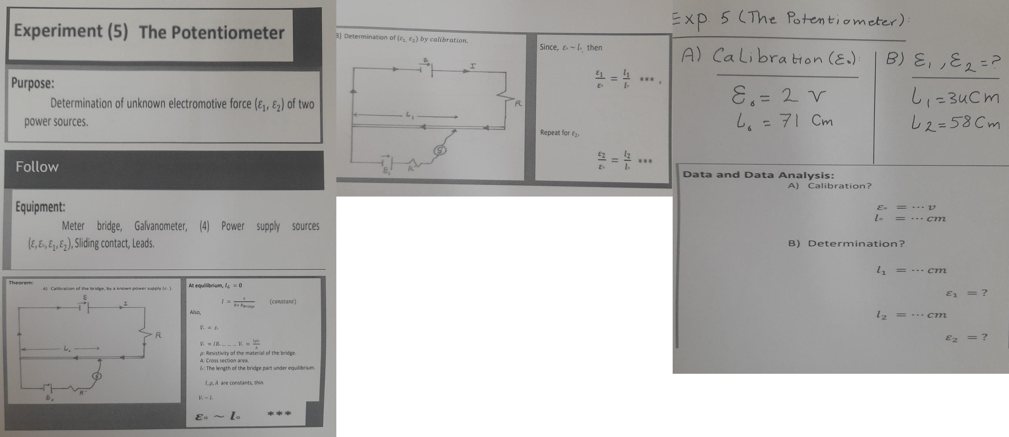 Experiment ( 5 ) The Potentiometer Purpose: