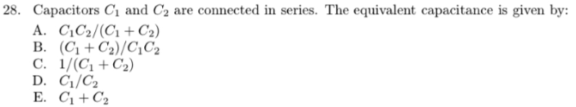 Capacitors C _ ( 1 ) and C _ ( 2 ) are connected