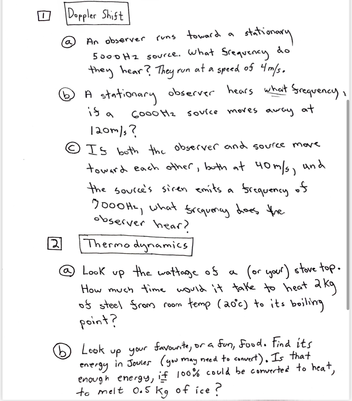 1 a ) An observer runs toward a stationary 5 0 0