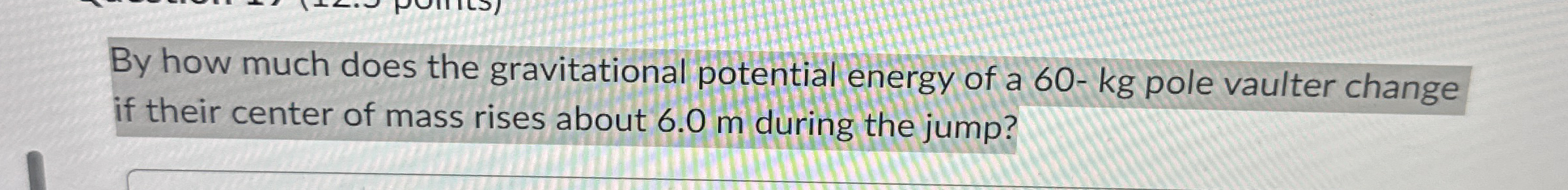 By how much does the gravitational potential