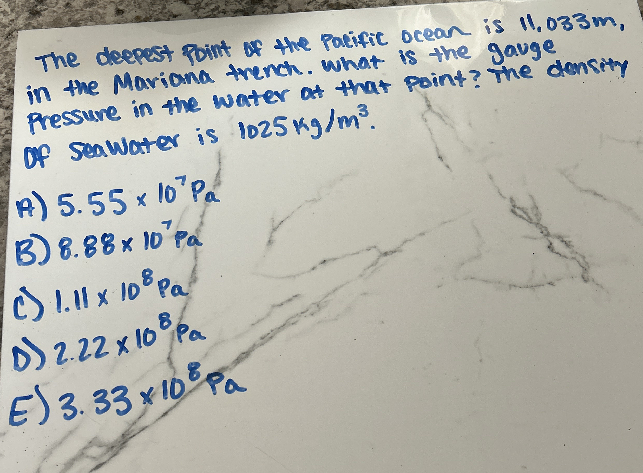 The decepst point of the pacific ocean is 1 1 . 0