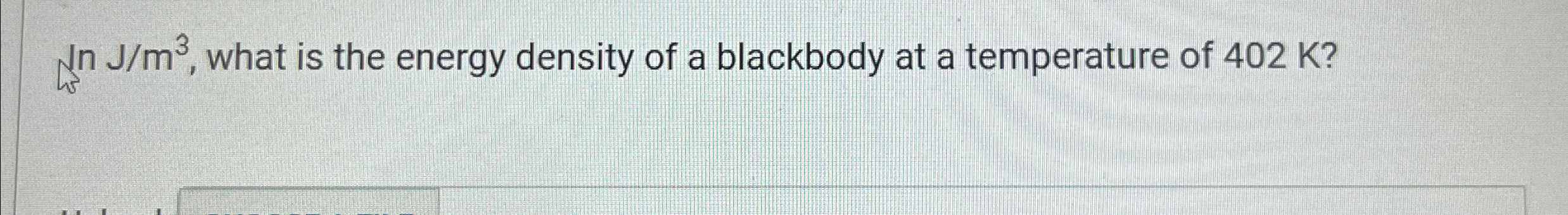 N n J m 3 , what is the energy density of a