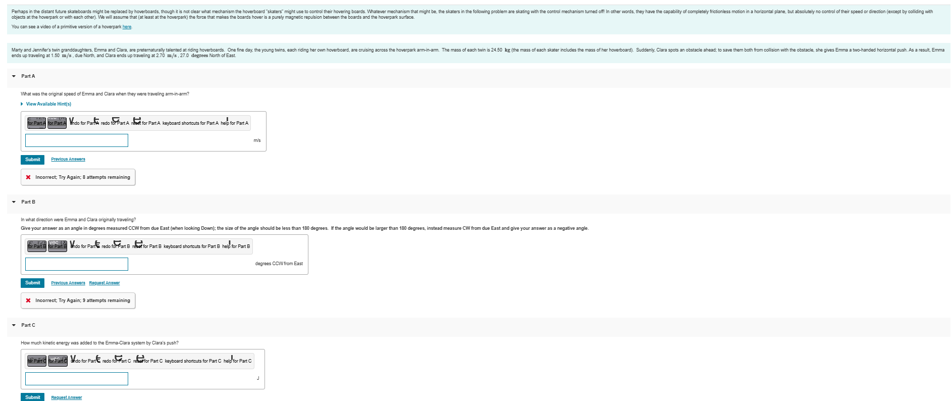 objects at the hoverpark or with each other ) .